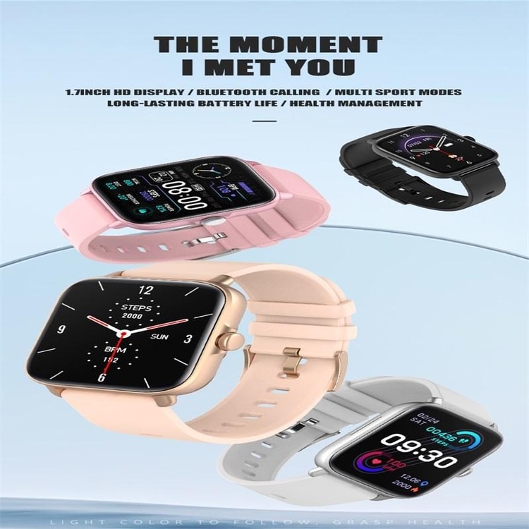 Bluetooth Smart Watch 1.7 Inch HD Fitness Tracker Watch with IP67 Waterproof