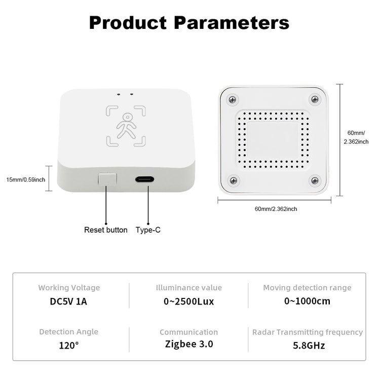 Smart Home Motion Sensor with Luminance and Distance Detection