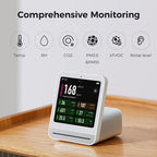 Qingping Air Detector Pro, Smart Home Touch Screen Monitor for CO2, PM2.5, Temperature & Humidity