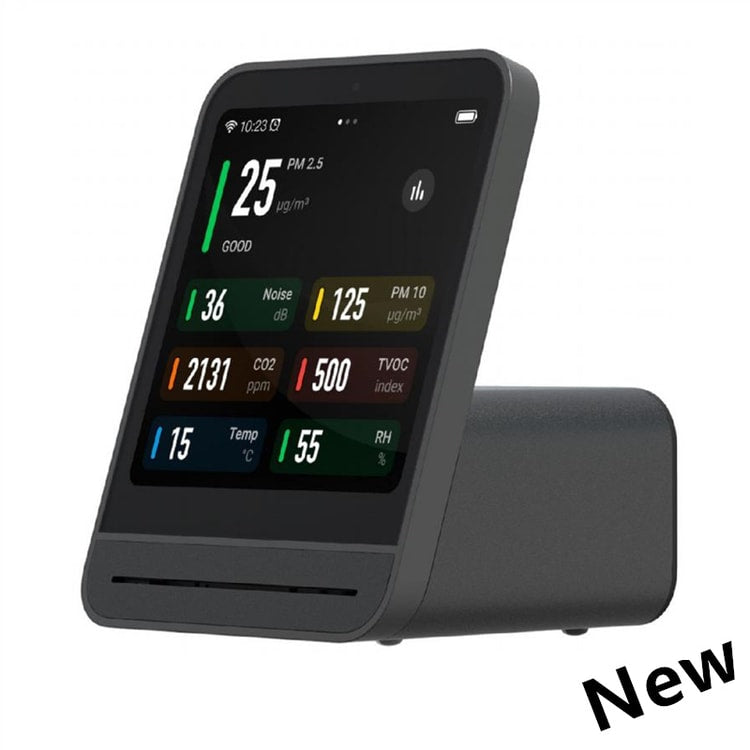 Qingping Air Detector Pro, Smart Home Touch Screen Monitor for CO2, PM2.5, Temperature & Humidity